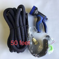 50 Feet Expandable Hose With Adjustable Nozzle