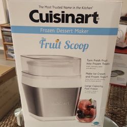 Cuisinart Fruit Scoop - Frozen Dessert Maker - Ice Cream Maker - New