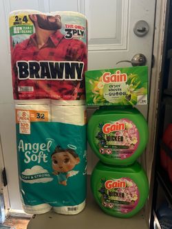 Household Bundle – Brawny, Angel Soft, Gain