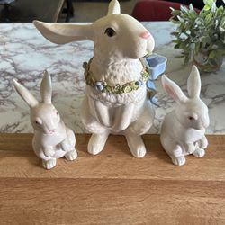 Ceramic Rabbit and Bunnies, 