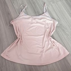 Jessica Simpson Pink Camisole Tank Top Size Small Floral Straps