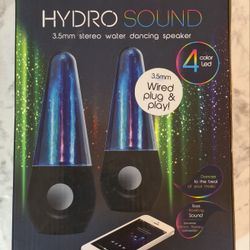 BLUETOOTH WATER DANCING SPEAKERS - HYPE HYDRO SOUND WITH BOX 