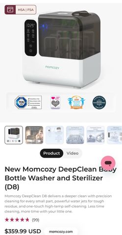 Momcozy DeepClean D8 Baby Bottle Washer and Sterilizer