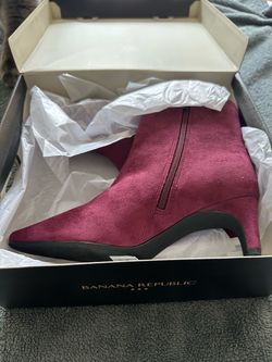 Banana Republic Suede Ankle Boots