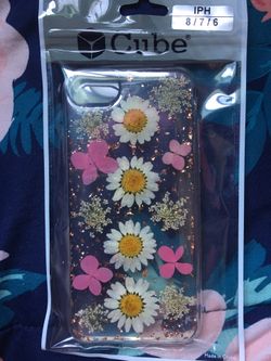 REAL FLOWERS phone case (Iphone 6, 7, or 8)