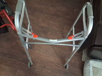 Folding Aluminum Walker with Wheels