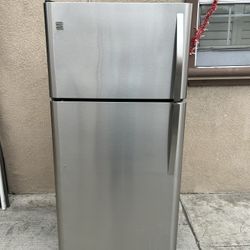3 MONTHS WARRANTY 30x30x66 KENMORE REFRIGERATOR SILVER 18cuft 