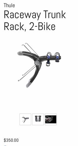 Thule Raceway Pro Rack - trunk bike rack 2 bikes/with lock/key