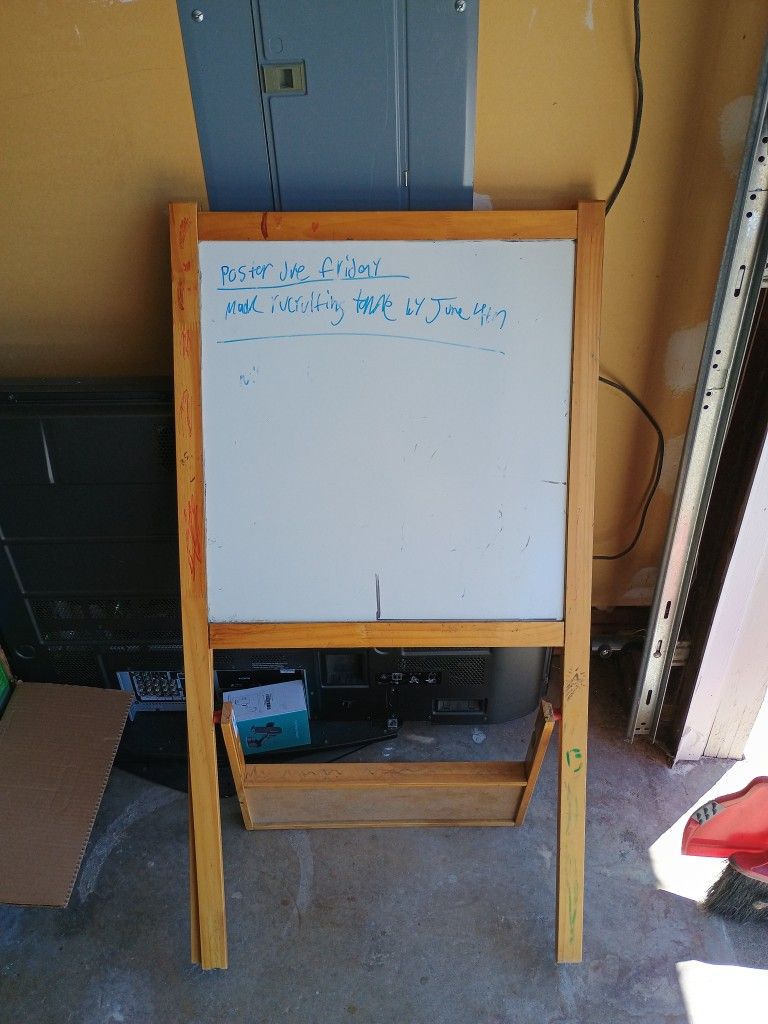 IKEA Children's Standing Whiteboard And Chalkboard