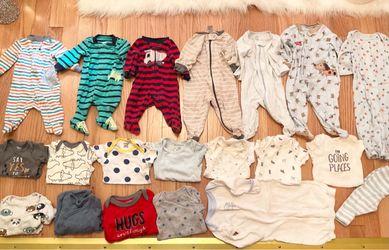 Lot Of Baby Boys Clothes-size Newborn To 3/6 Months