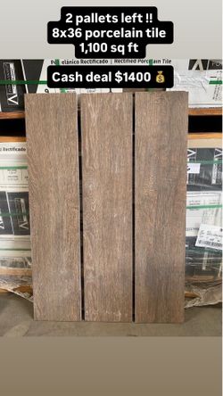Porcelain tile deal $1,400