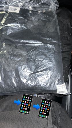 Black On Black Denim Tear Hoodie