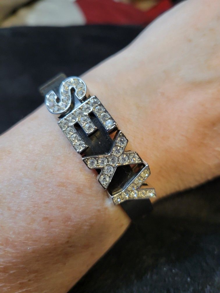 Silicone Rhinestone Sexy Bracelet