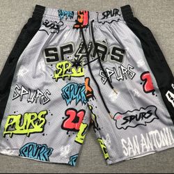 Spurs Just Don Shorts Size Small-XL