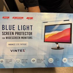 VINTEZ Blue Light Screen Protector for 28 Inch Computer Monitor and Laptop – Anti-UV Blue Light Blocking Film for Desktop PC, Eye Protection Filter, 2