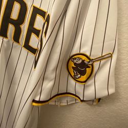 Padres Home White Pinstripes Jersey
