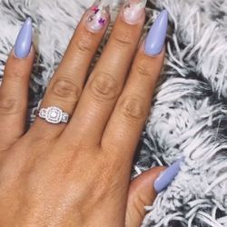 White Gold Diamond Ring 