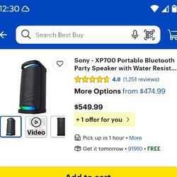 Really Loud Speaker With 1/4 In Inputs And Bass Booster 