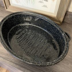 Granite Ware Oval Roaster, Roasting Pan no lid