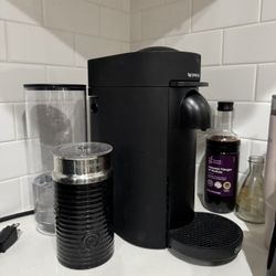 Nespresso VertuoPlus Coffee Maker and Espresso Machine by DeLonghi Black Matte