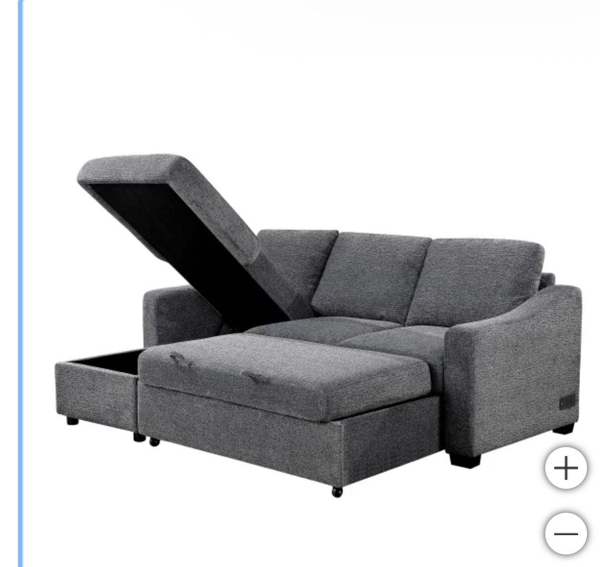 Grey sleeper Sofa