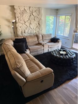 Sued Cream Couches
