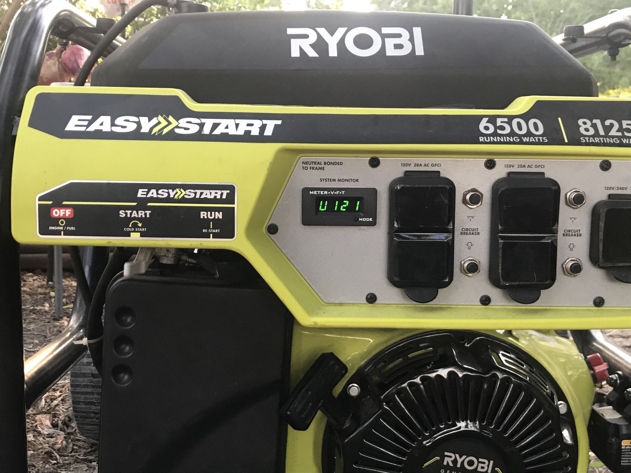 Ryobi 6500 Running Watt Generator 
