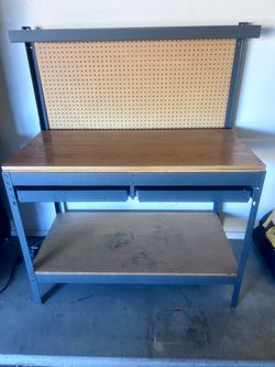 Tool bench work bench garage storage