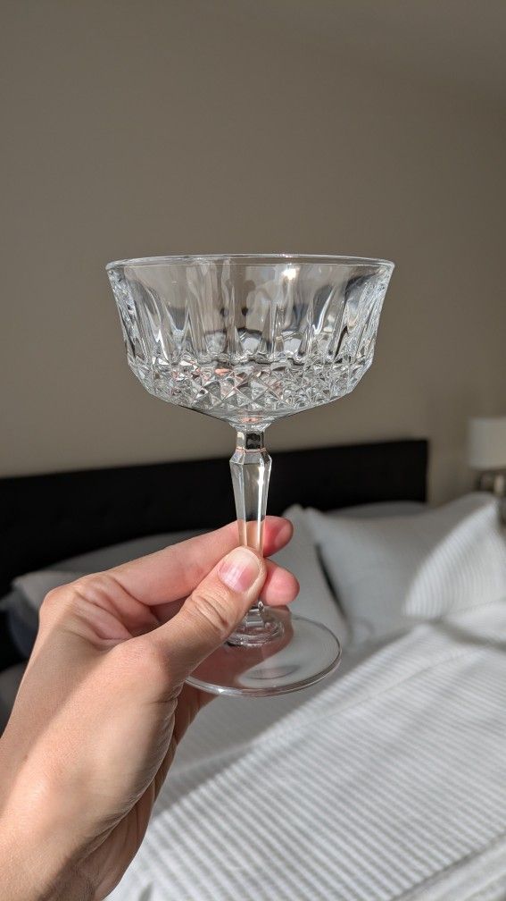 Set Of 6 Vintage Anchor Hocking "Legacy" Champagne Cocktail Glasses