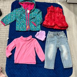 Baby Girl Clothes And Knee Pads