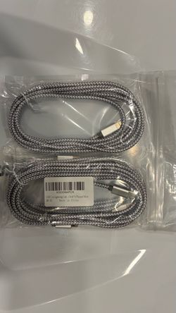 Multiple USB-C to Lightning Cables