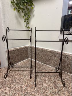Vintage Princess House Meridian Wrought Iron Towel Stand