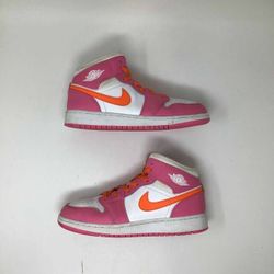 Air Jordan 1 Mid GS 'Pinksicle Orange' - Size 5.5Y/W7