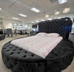 Custom tufted storage bed same day delivery no money down no credit need 0% interest
