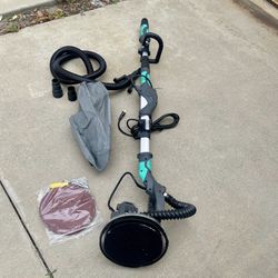 Electric Drywall Sander with Vacuum Dust Collector, 9.5Amp Popcorn Ceiling Removal Tool with Variabl