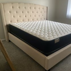 New In Box King Bed Frame With Mattress (Read Description Below)
