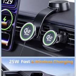 New in box! Upgrade [for Qi2.2-Certified] 25W for MagSafe Wireless Car Charger Mount, 2XFast Charging[90+LBS Safe Suction] Magnetic Phone Holder Dashb