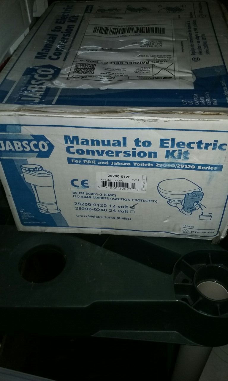 Jabsco Marine manual to electric Conversion Kit #29200-0120