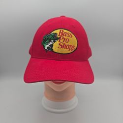 Bass Pro Shops Red Adjustable SnapbackHat.   2