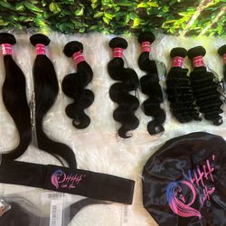 3pcs Bundle Deal (14”,16”,18”,) With 14”closure