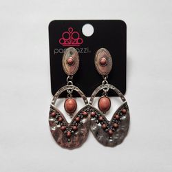Paparazzi dangle faux jasper stud earrings 