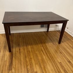 Dark Cherry Wooden  Dining Table 60”X36”X30”