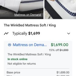 Brand New King Size Mattress Still In Original Plastic