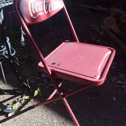 Antique  Coke Cola  Fold Out Chair