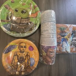 120pcs Star Wars Birthday Tableware