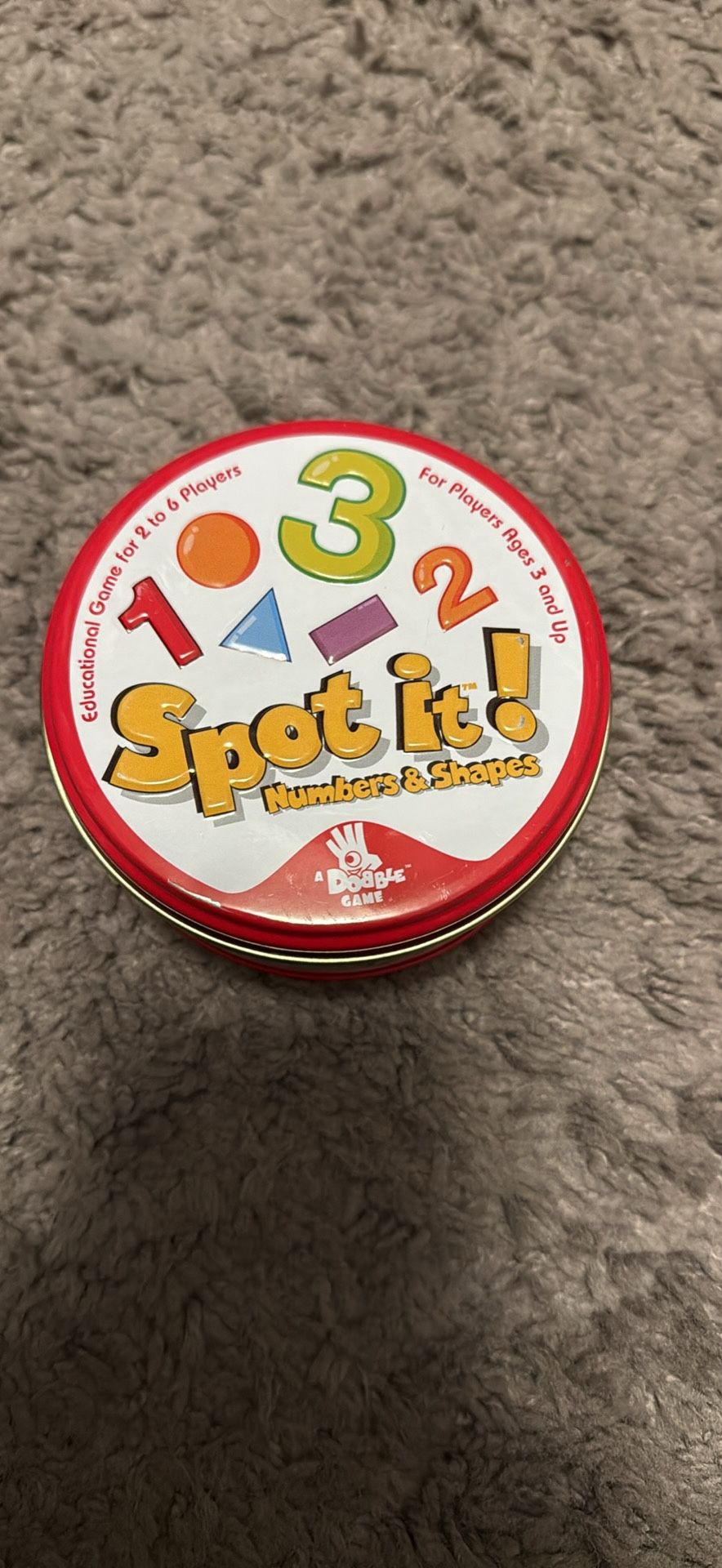 Spot It Game (Shapes And Numbers)