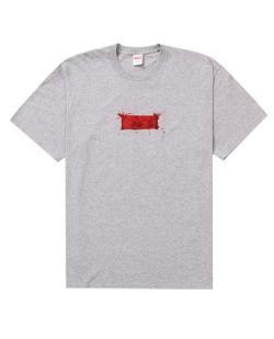 Supreme Ralph Steadman Box Logo Tee Heather Grey XL