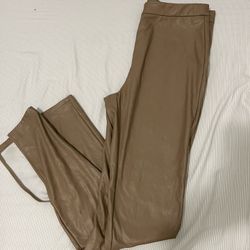 Light Brown Leather Pants 