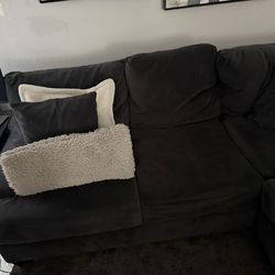 Love seat and sofa.