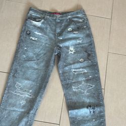 SUPREME HJR TROMPE L’OEIL Loose Fit Jeans